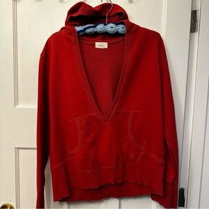 ⭐️ Cotton Ginny XL Orange Deep V Neck Hoodie